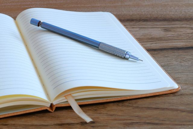 Writing correction in progress